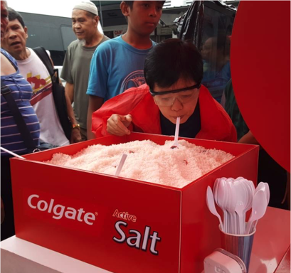 Colgate Active Salt sampling
